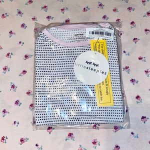 Little Sleepies Pink Trim Polka Dot 5/6